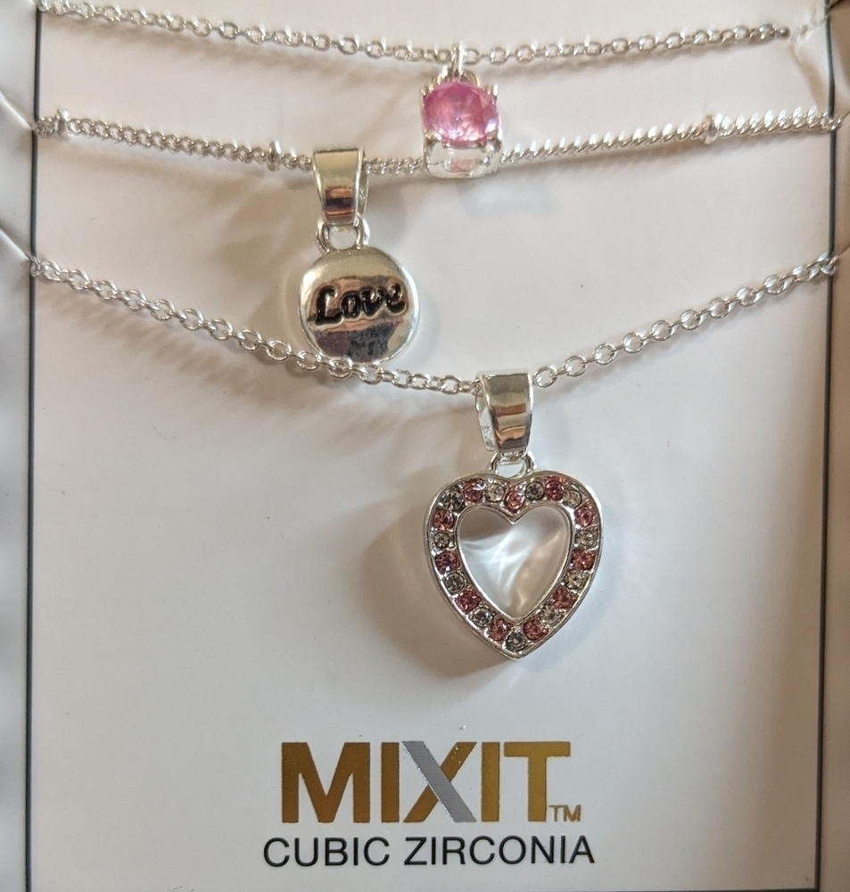 MIXIT Box Set of Three Silver Necklaces